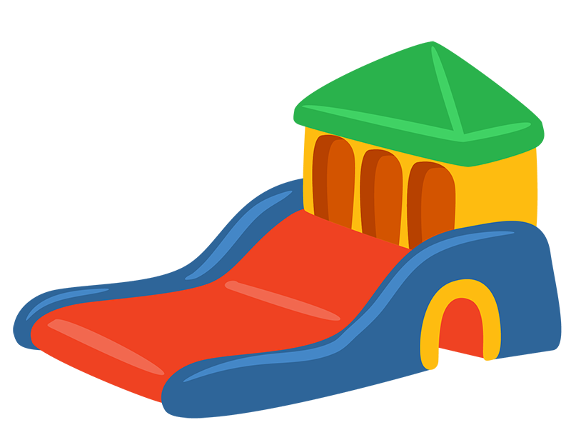Bouncing slide vector image.